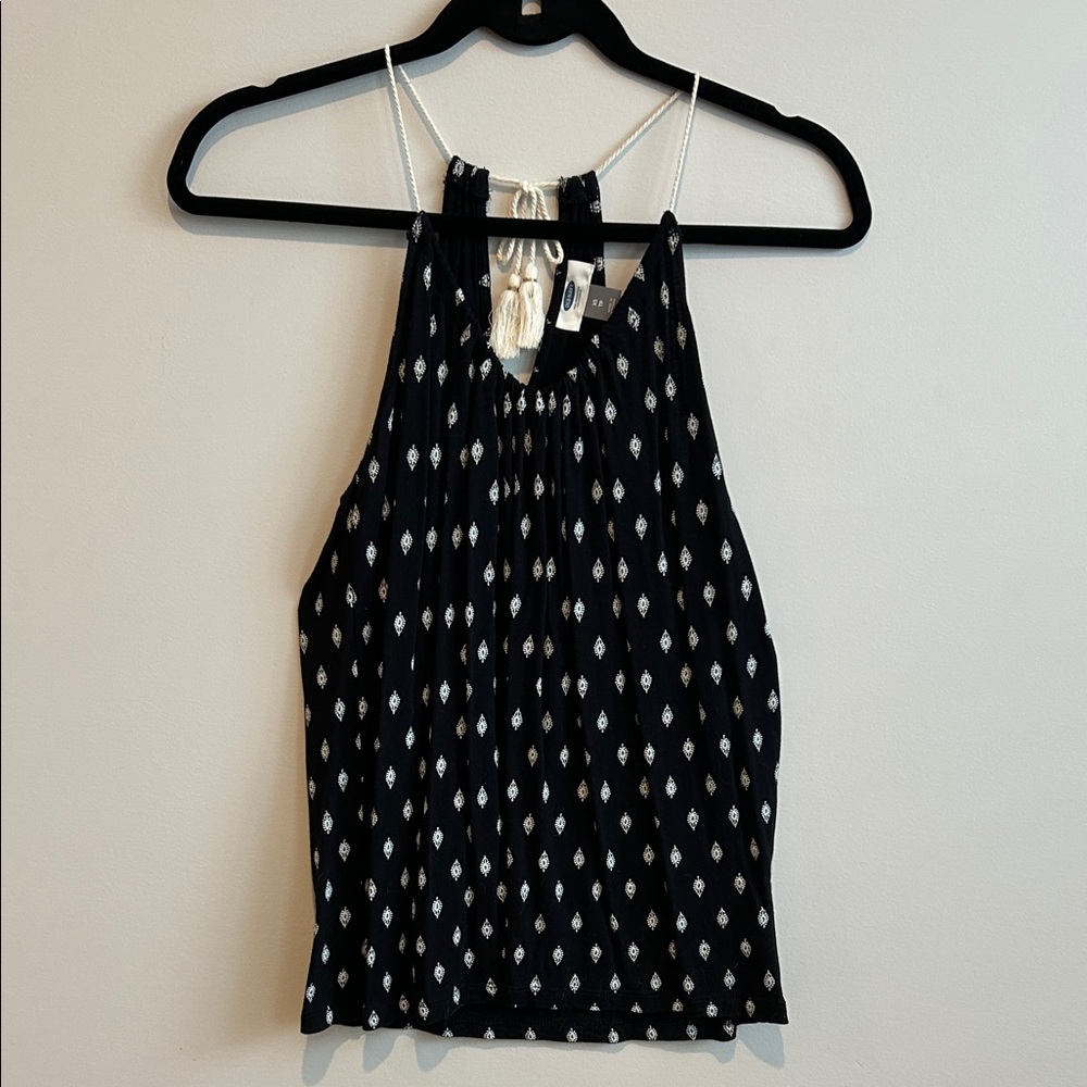 Old Navy Black and White Camisole Top